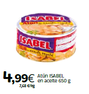 Atún ISABEL 650g